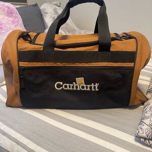 Carhartt Two-Tone Duffel Bag in Brown and Black
